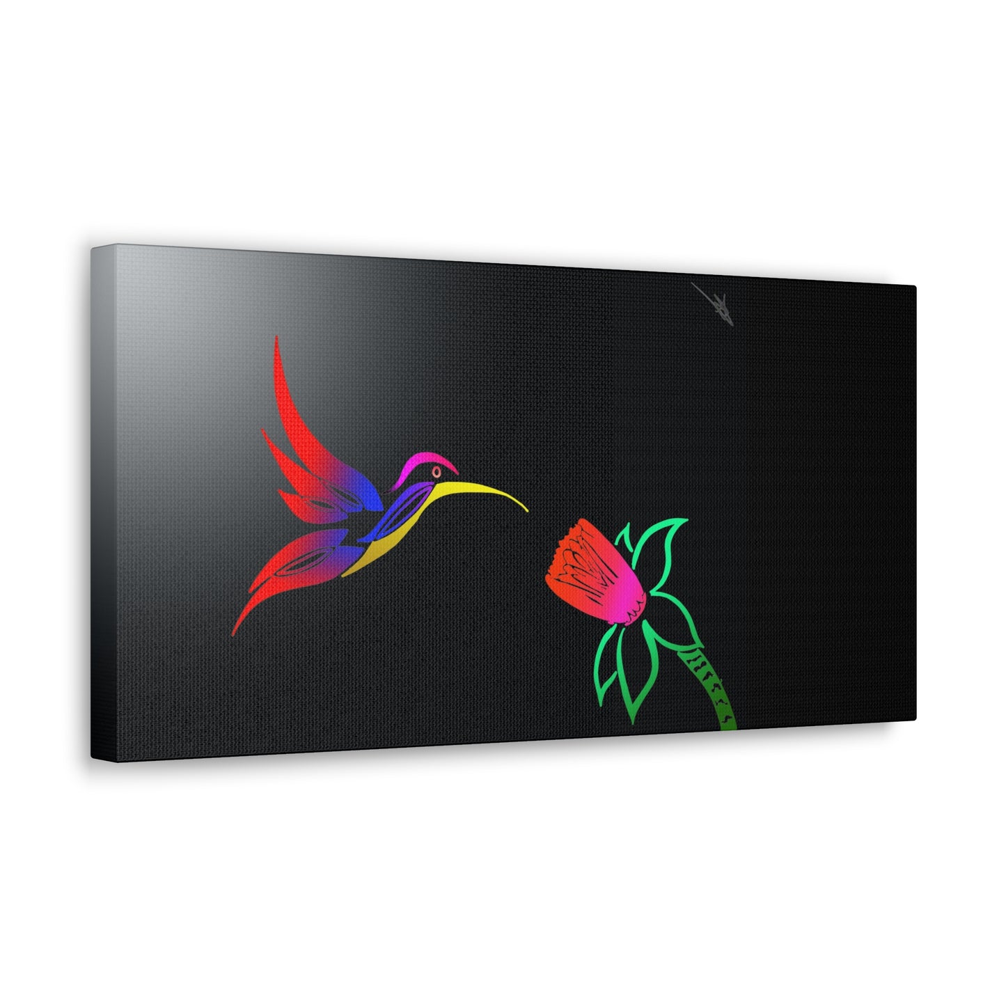 Canvas Gallery Wraps - Humming bird and flower