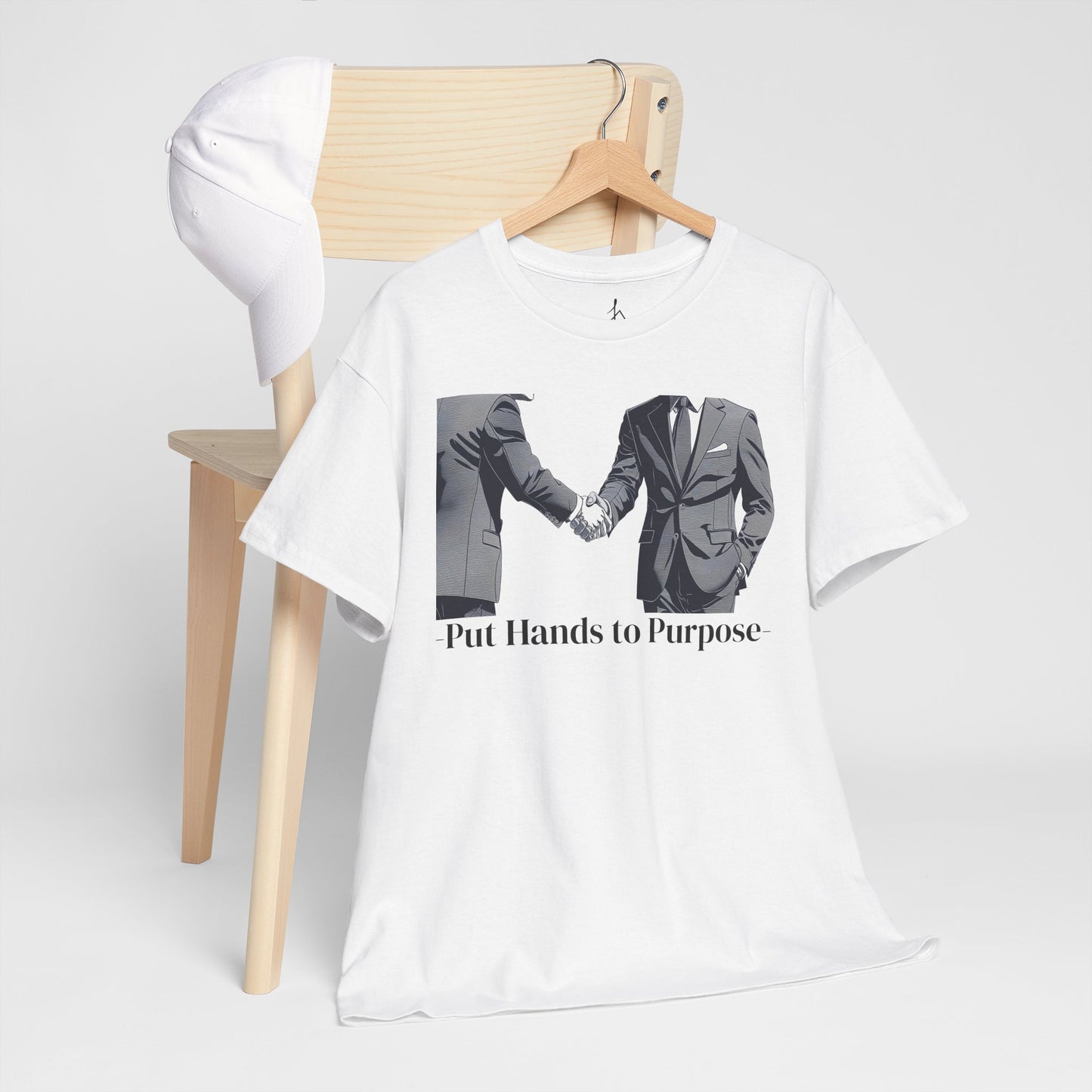 Business Men Shaking Hands Graphic T-Shirt "Put Hands to Purpose