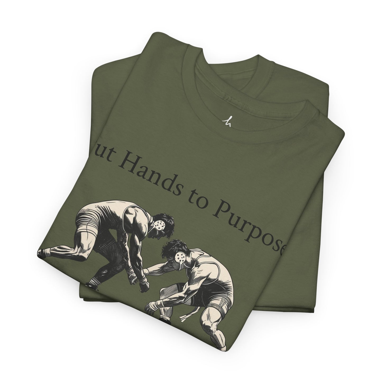 Wrestling Tee, "Put Hands to Purpose" Unisex Shirt for Wrestlers, , Graphic Tee