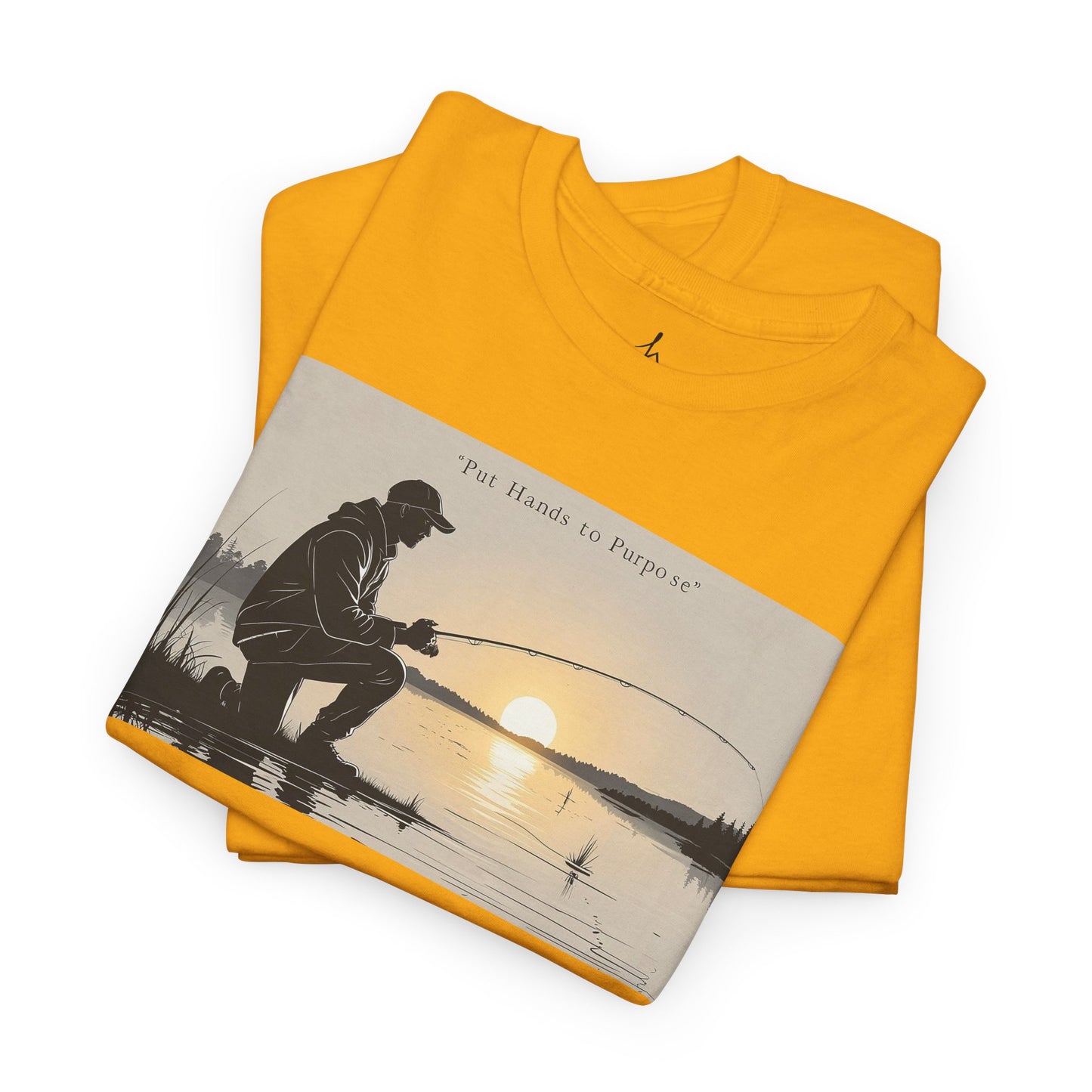 Fishing Graphic Tee, Put Hands to Purpose, Unisex T-Shirt
