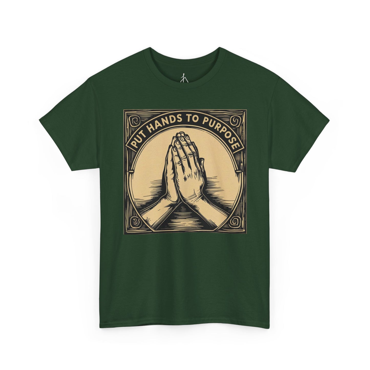 Prayer Hands Unisex T-Shirt, "Put Hands to Purpose"