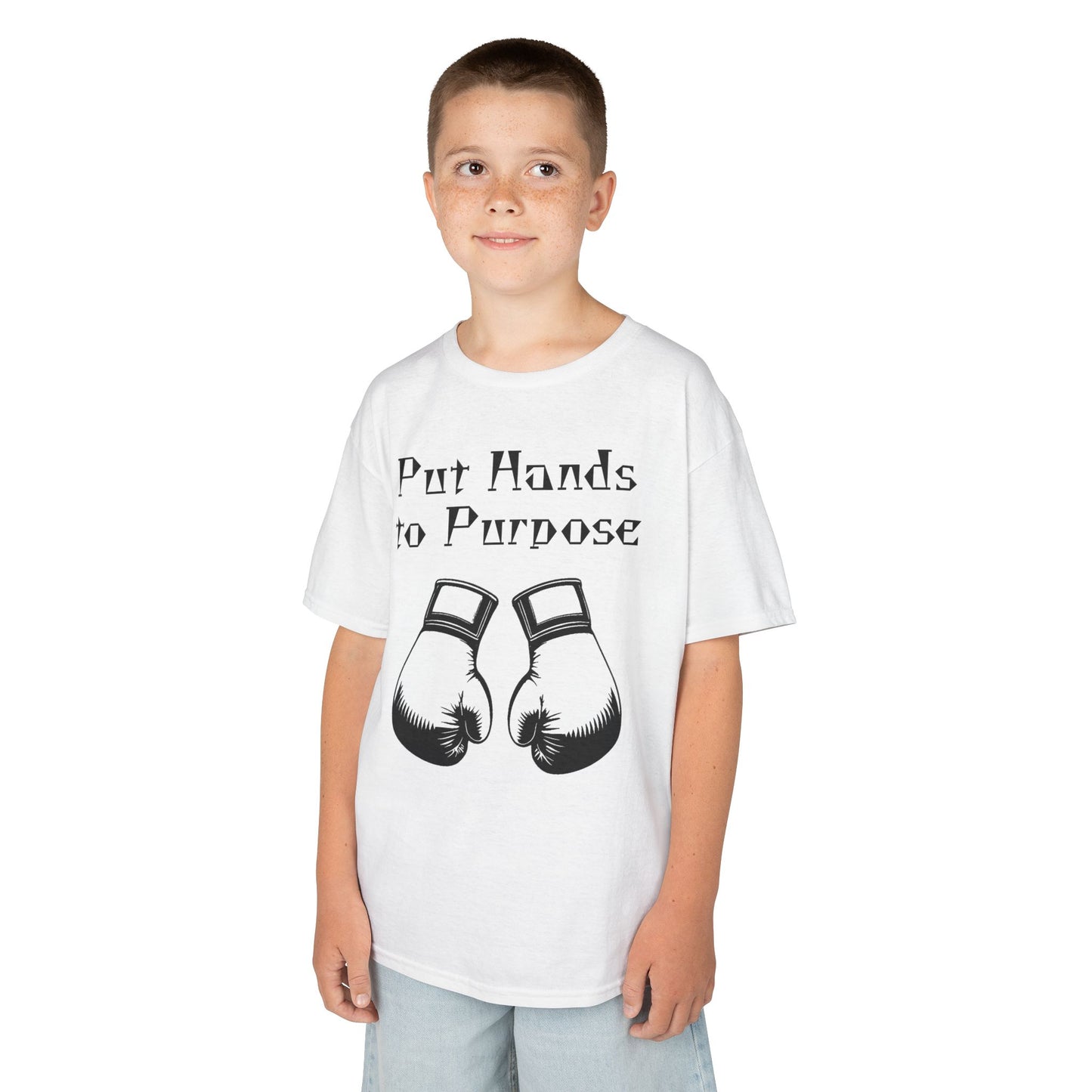 Kids Boxing Tee, "Put Hands to Purpose"