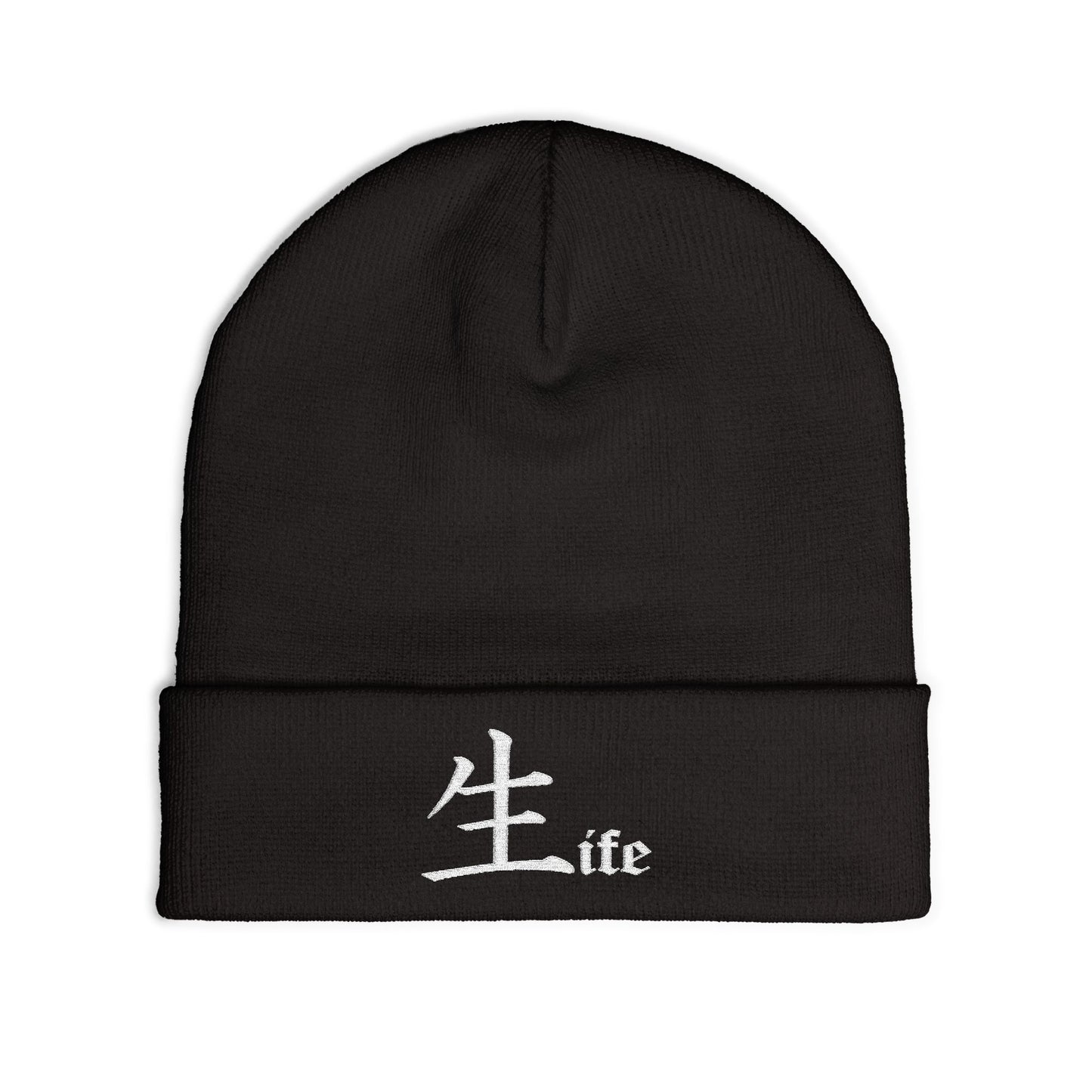 Life by Jack Spade embroidered Knit Beanie, Cuffed Winter Hat