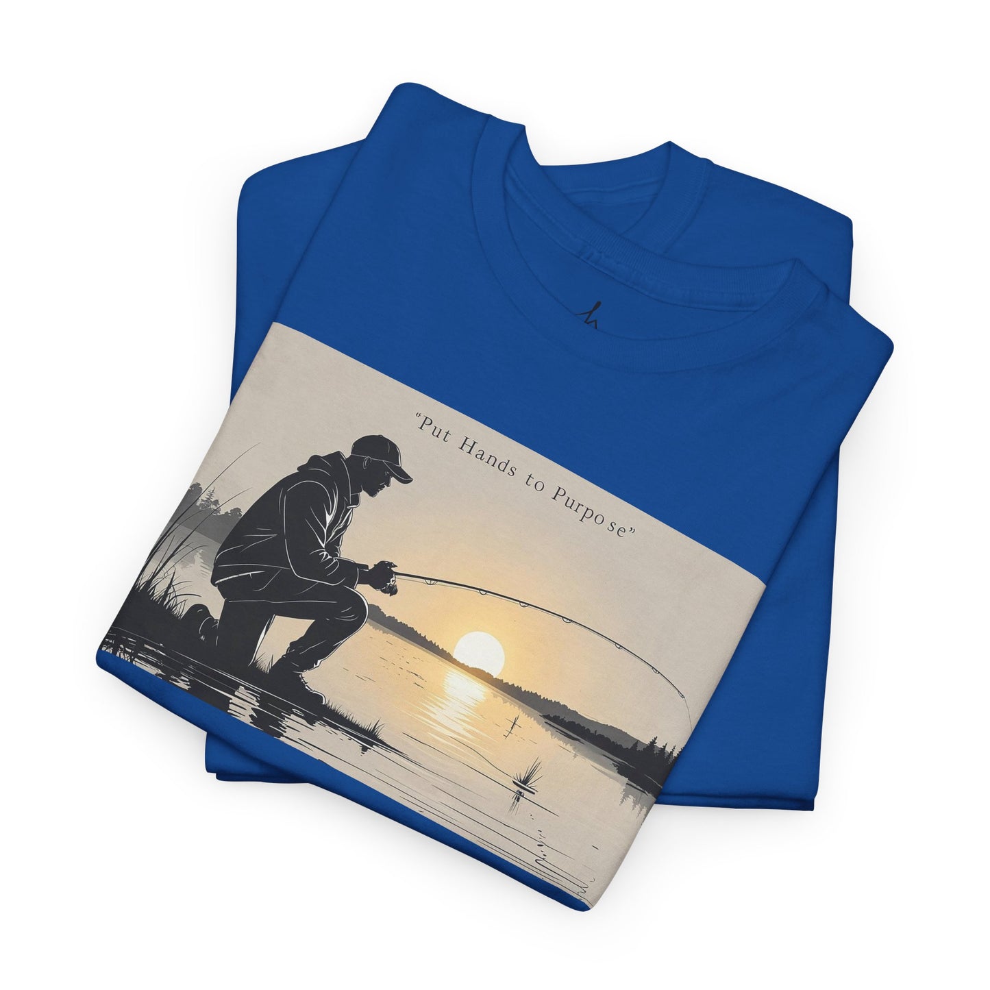 Fishing Graphic Tee, Put Hands to Purpose, Unisex T-Shirt