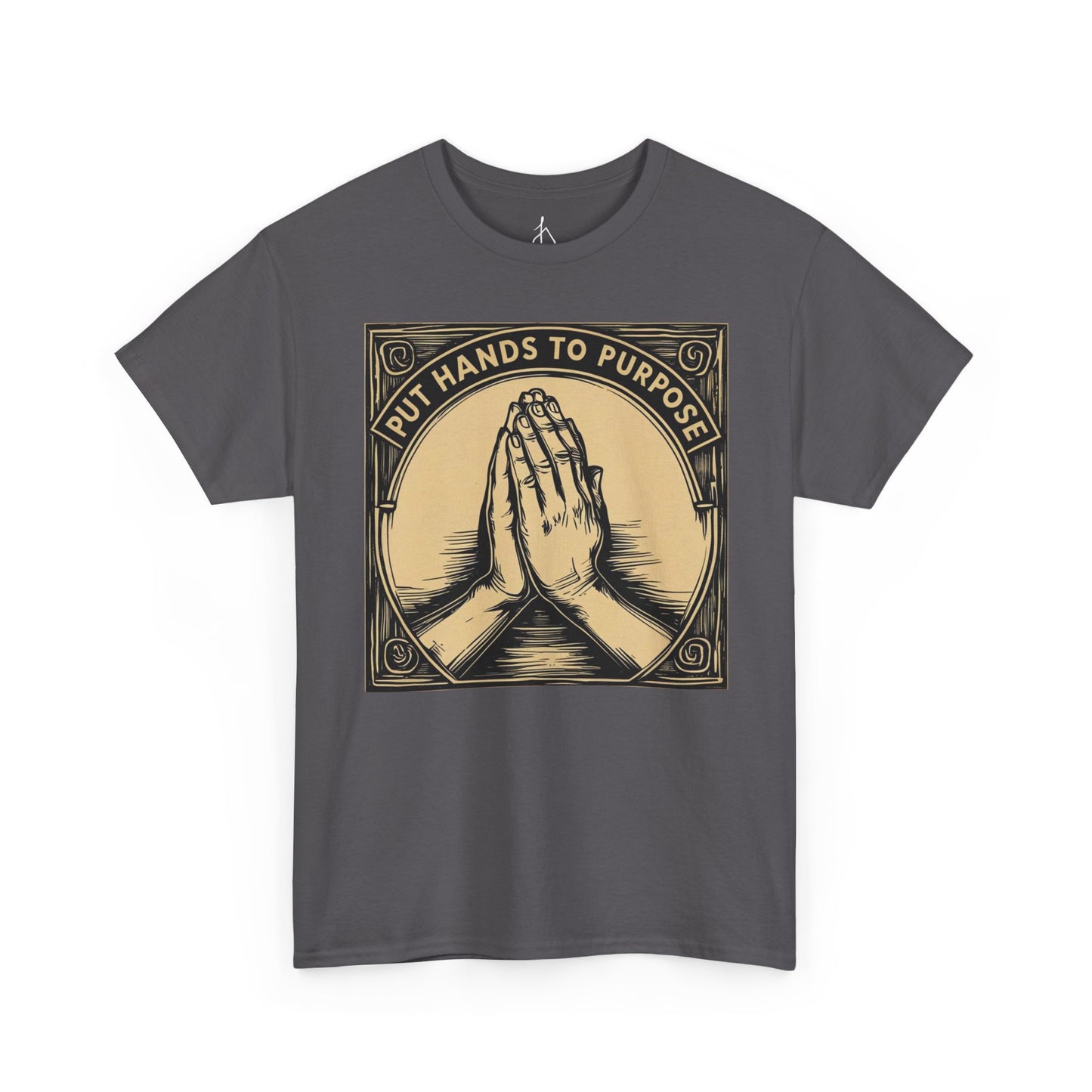 Prayer Hands Unisex T-Shirt, "Put Hands to Purpose"