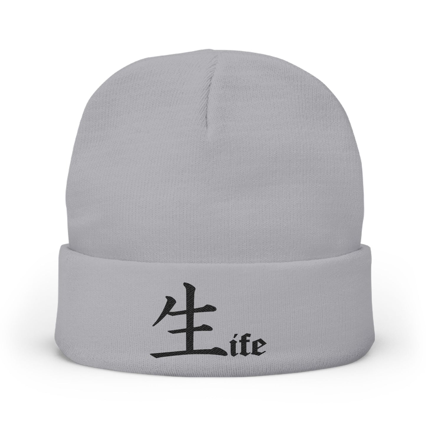 Life by Jack Spade embroidered Knit Beanie, Cuffed Winter Hat