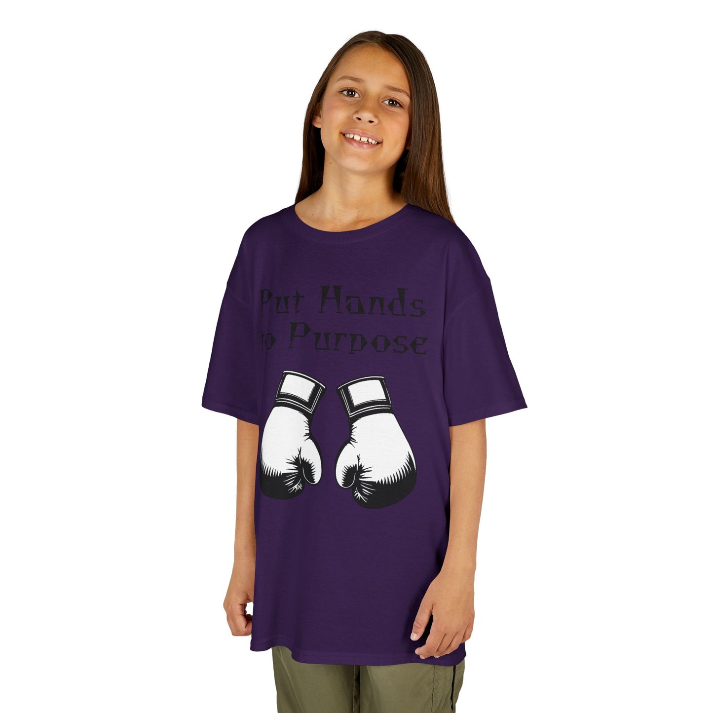 Kids Boxing Tee, "Put Hands to Purpose"