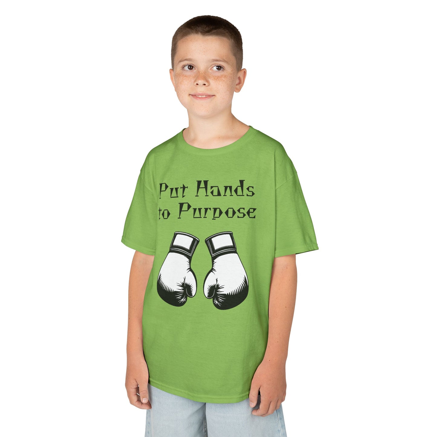 Kids Boxing Tee, "Put Hands to Purpose"