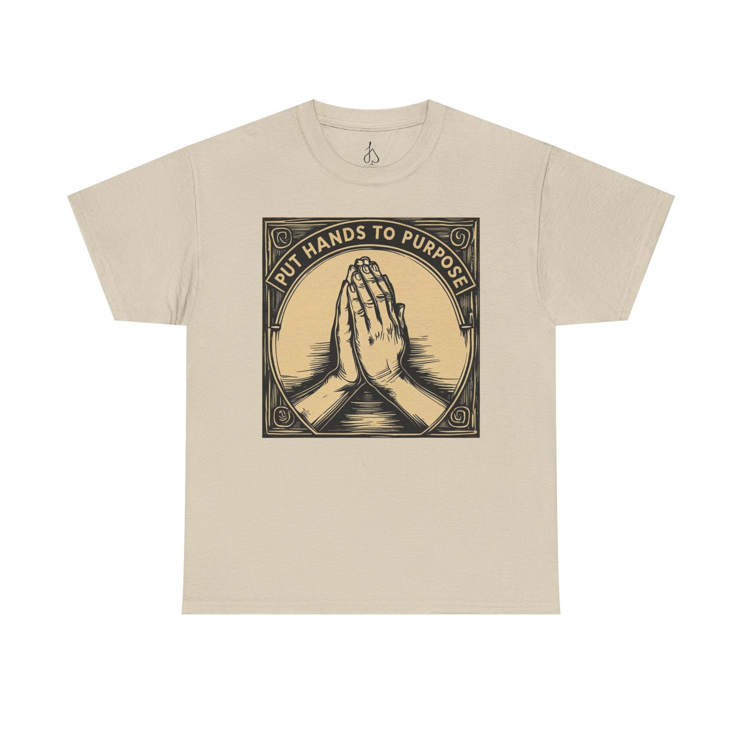 Prayer Hands Unisex T-Shirt, "Put Hands to Purpose"