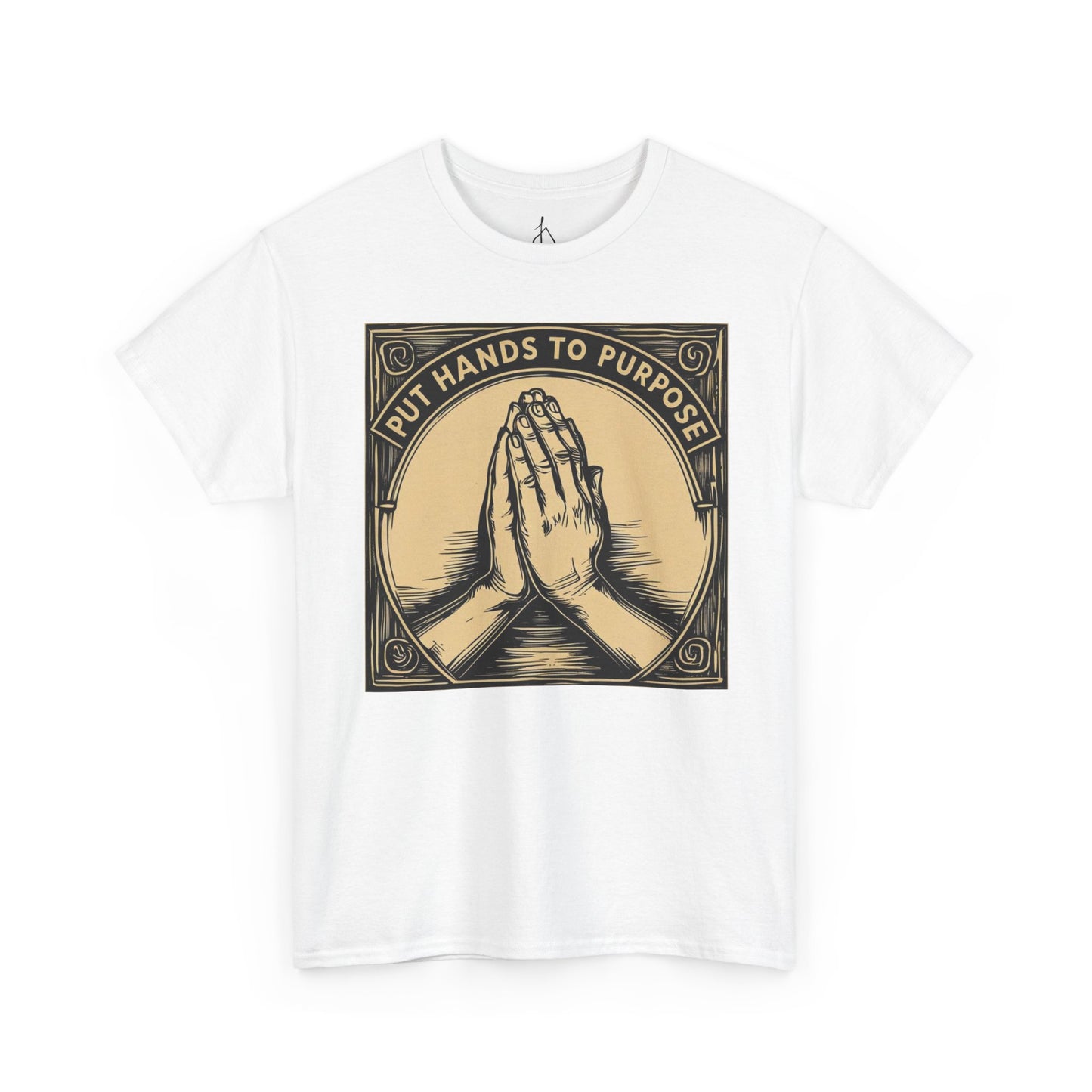 Prayer Hands Unisex T-Shirt, "Put Hands to Purpose"