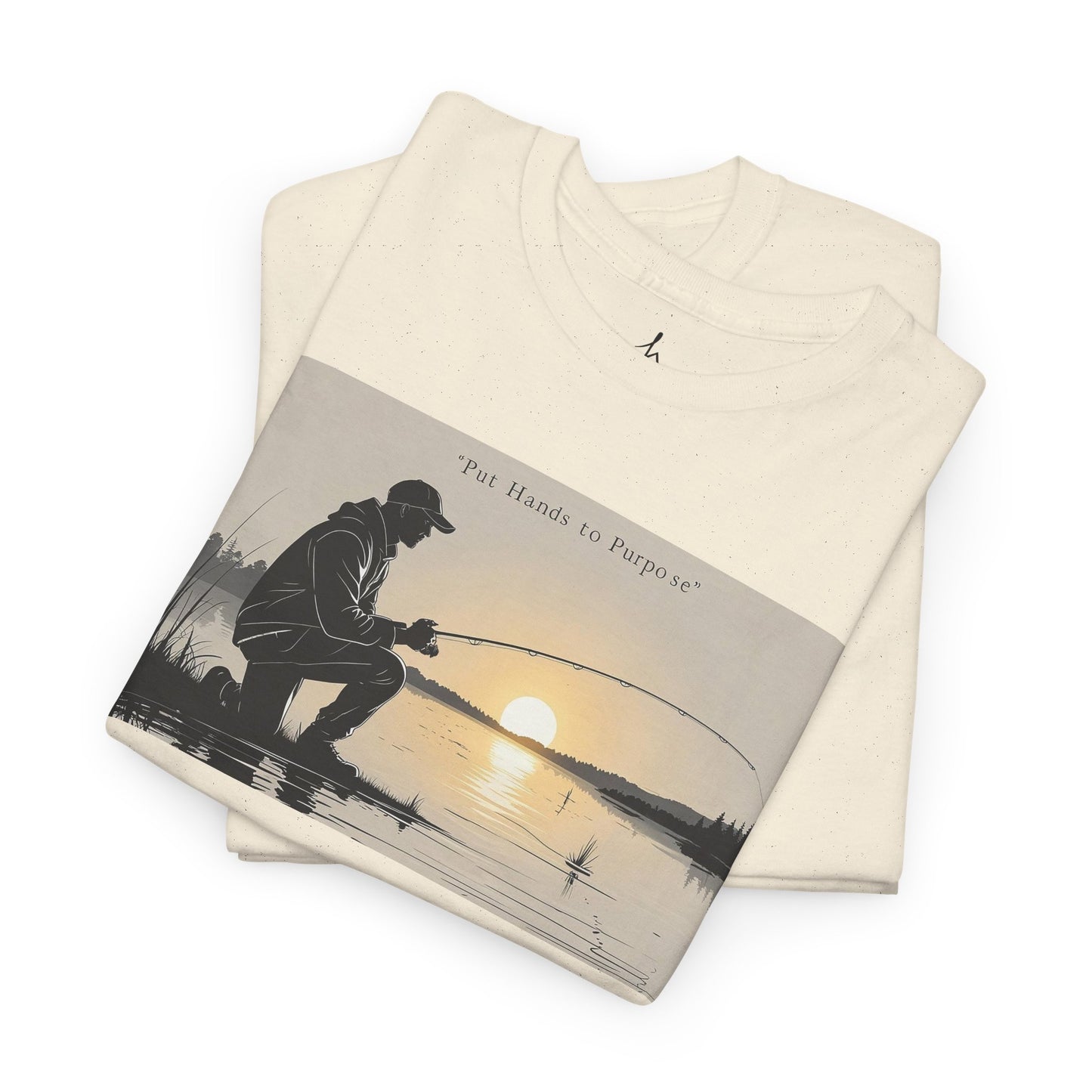 Fishing Graphic Tee, Put Hands to Purpose, Unisex T-Shirt