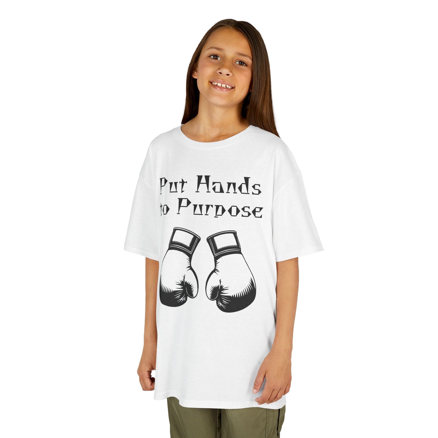 Kids Boxing Tee, "Put Hands to Purpose"