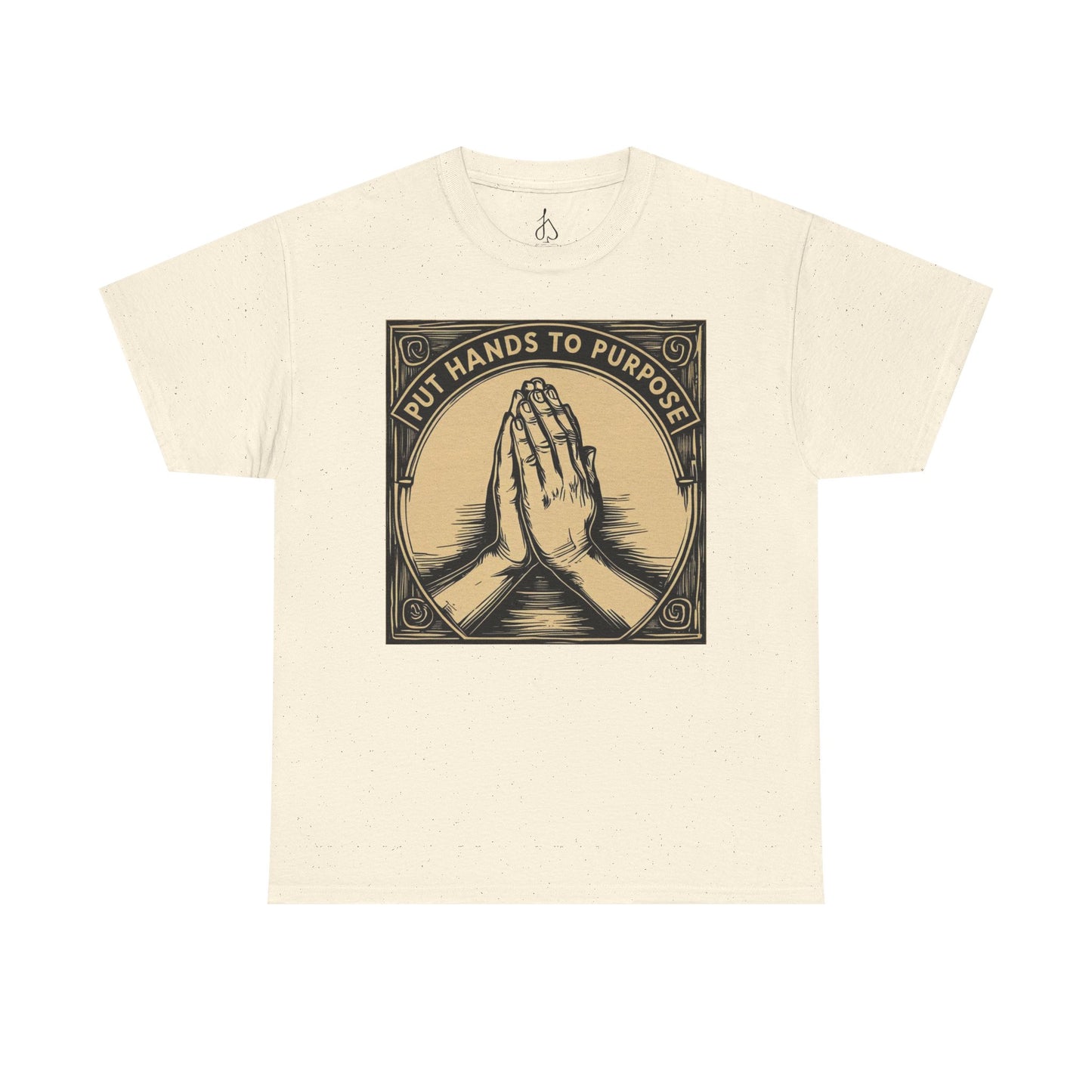Prayer Hands Unisex T-Shirt, "Put Hands to Purpose"