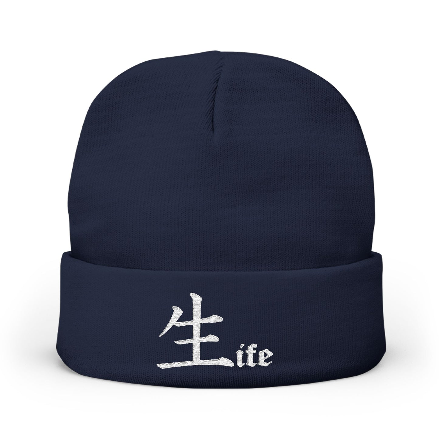 Life by Jack Spade embroidered Knit Beanie, Cuffed Winter Hat