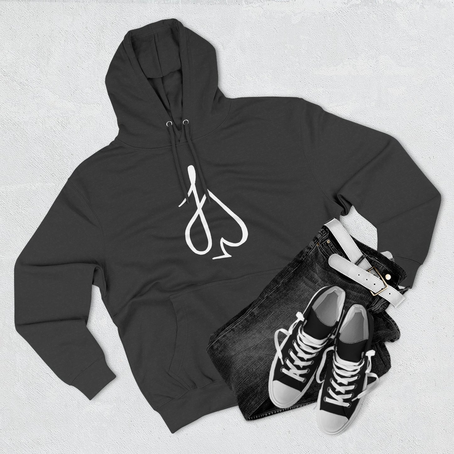 Jack Spade Playing Card Hoodie White print