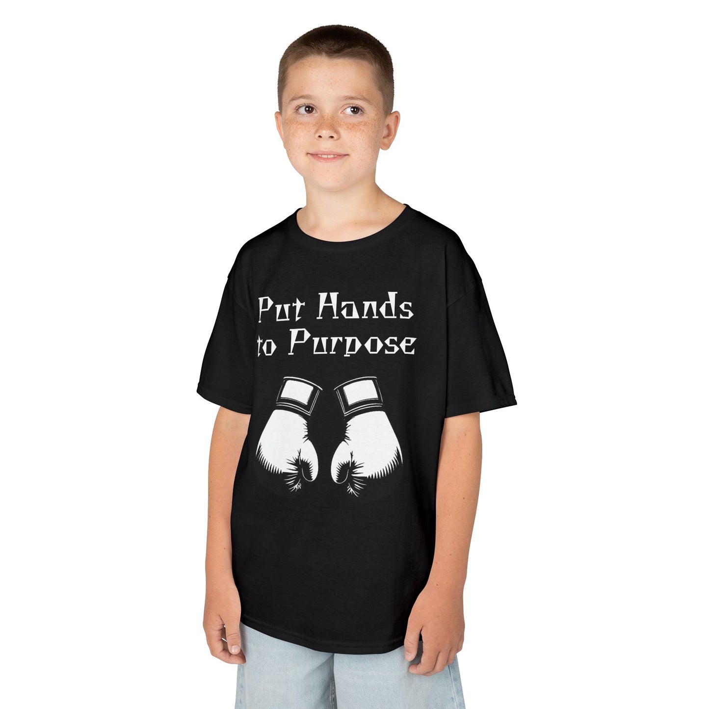 Kids Boxing Tee, "Put Hands to Purpose"