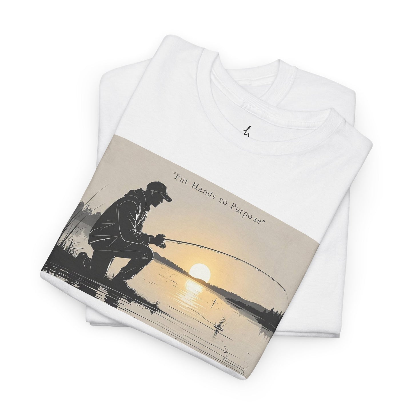 Fishing Graphic Tee, Put Hands to Purpose, Unisex T-Shirt