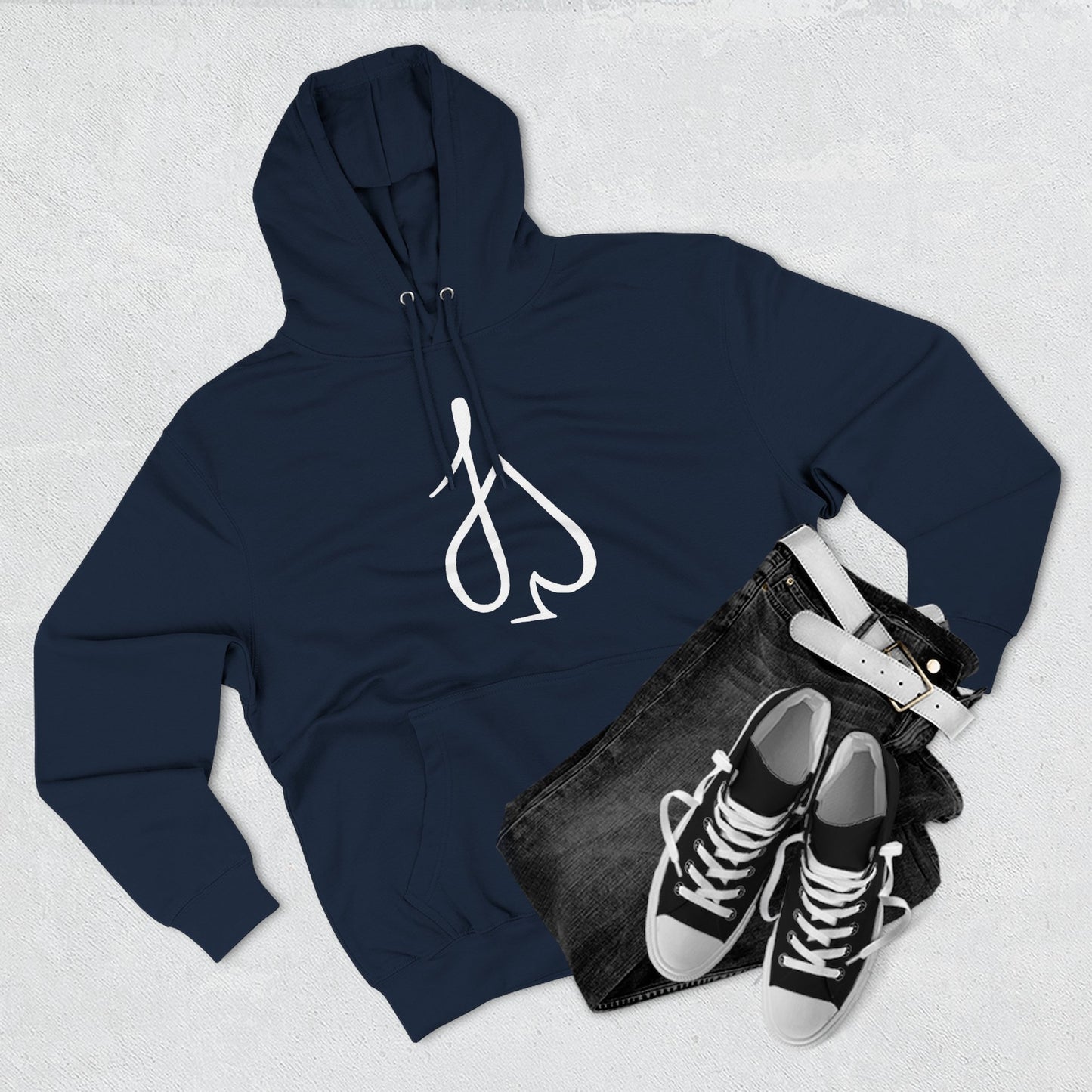 Jack Spade Playing Card Hoodie White print