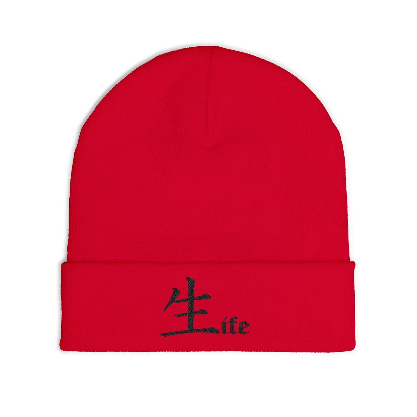 Life by Jack Spade embroidered Knit Beanie, Cuffed Winter Hat