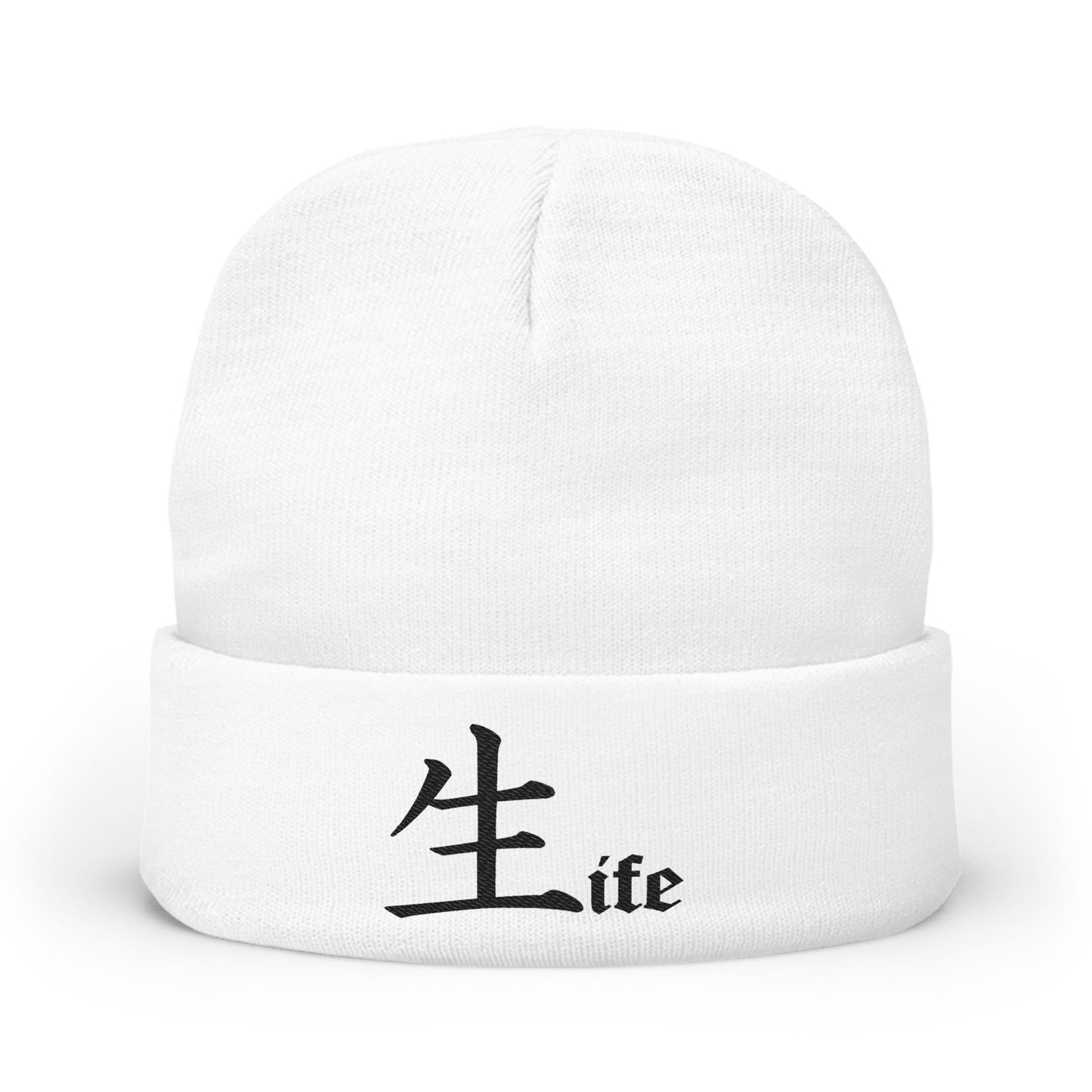Life by Jack Spade embroidered Knit Beanie, Cuffed Winter Hat
