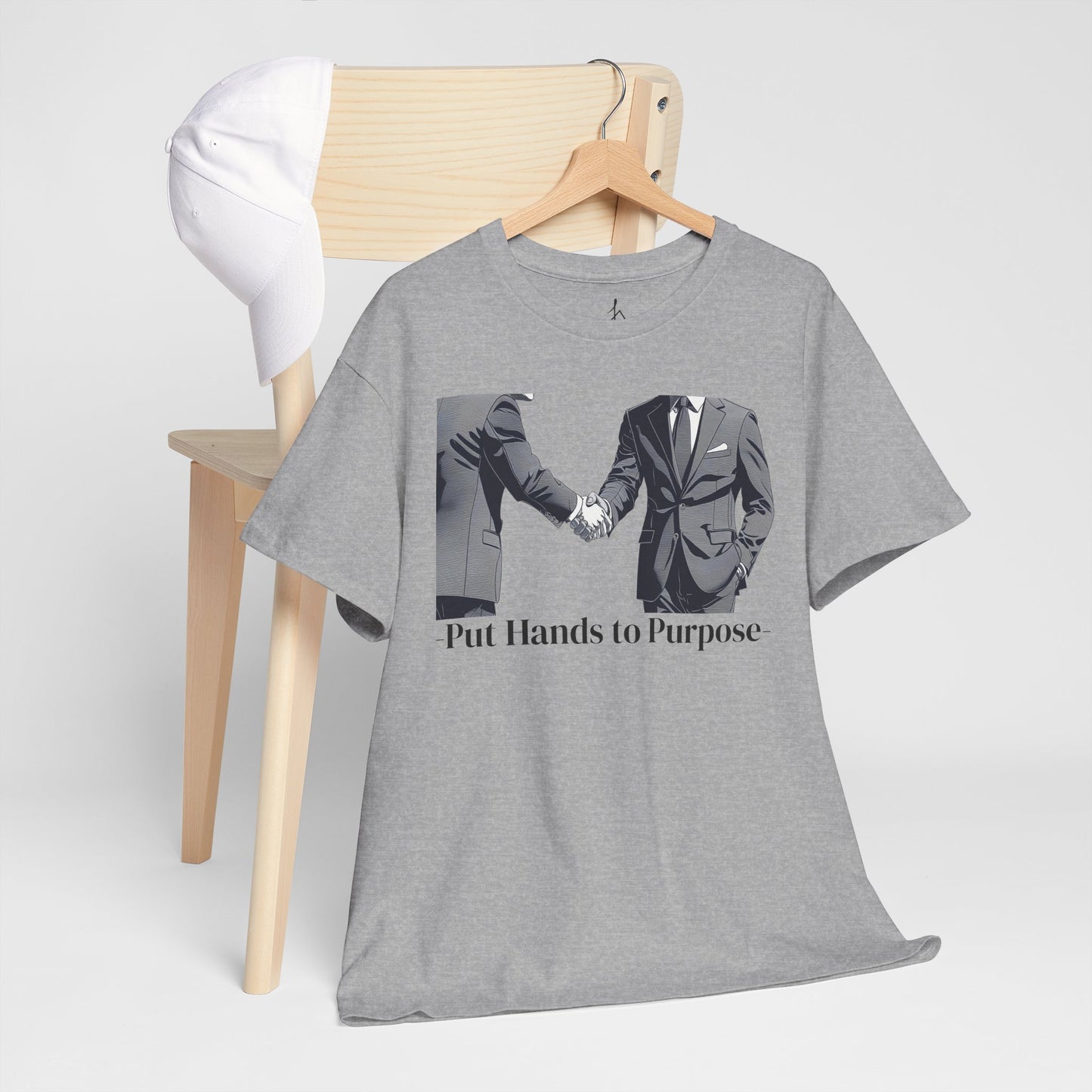 Business Men Shaking Hands Graphic T-Shirt "Put Hands to Purpose