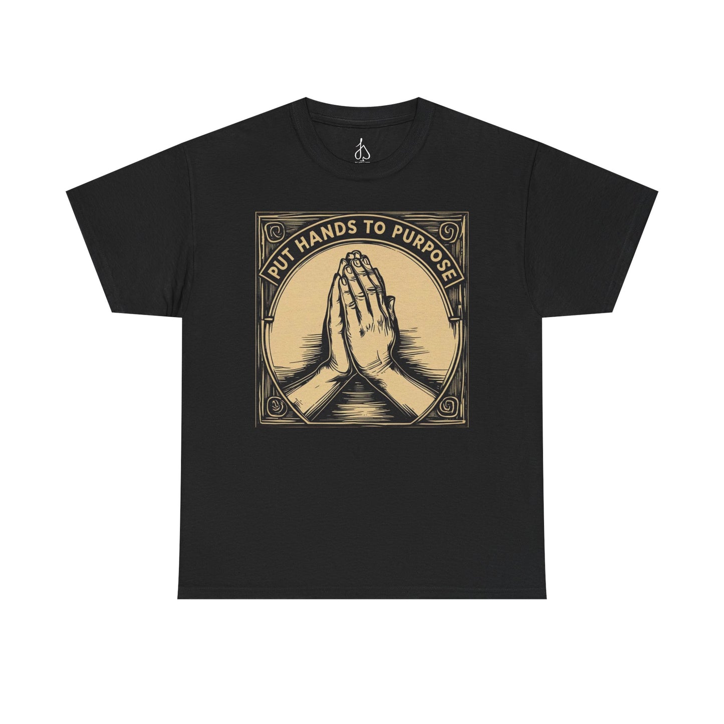 Prayer Hands Unisex T-Shirt, "Put Hands to Purpose"