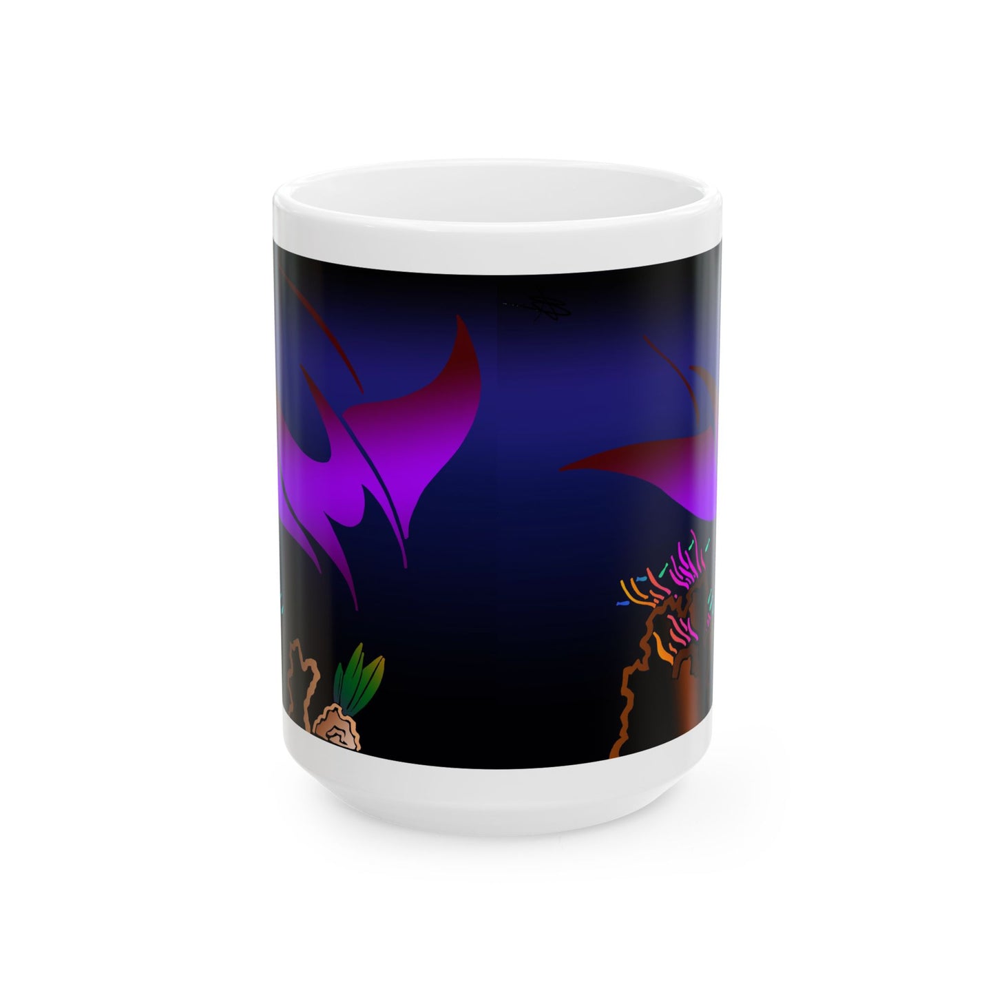 Mug - Manta Ray Ceramic Mug (11oz, 15oz)