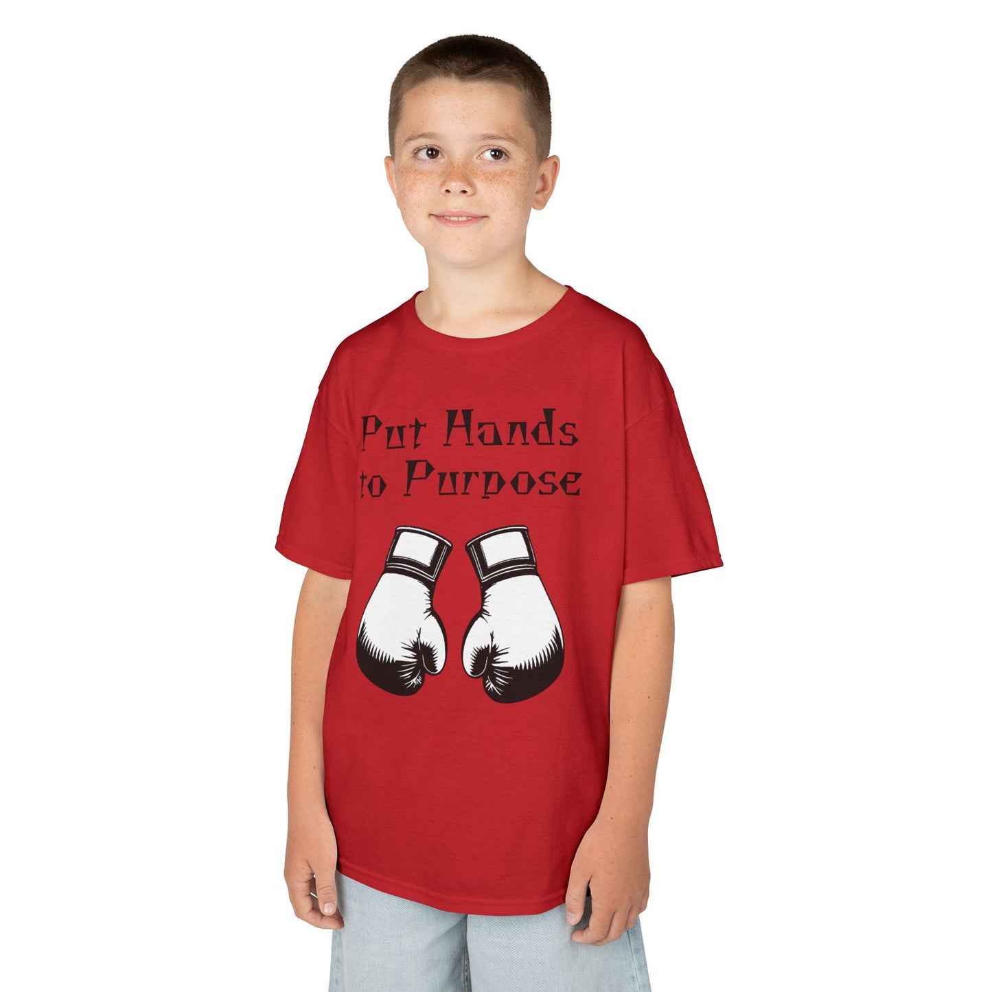 Kids Boxing Tee, "Put Hands to Purpose"