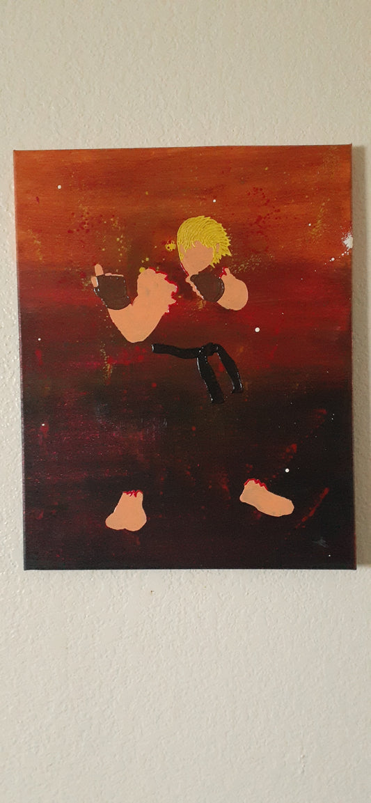 Street Fighter Ken Masters Canvas Art