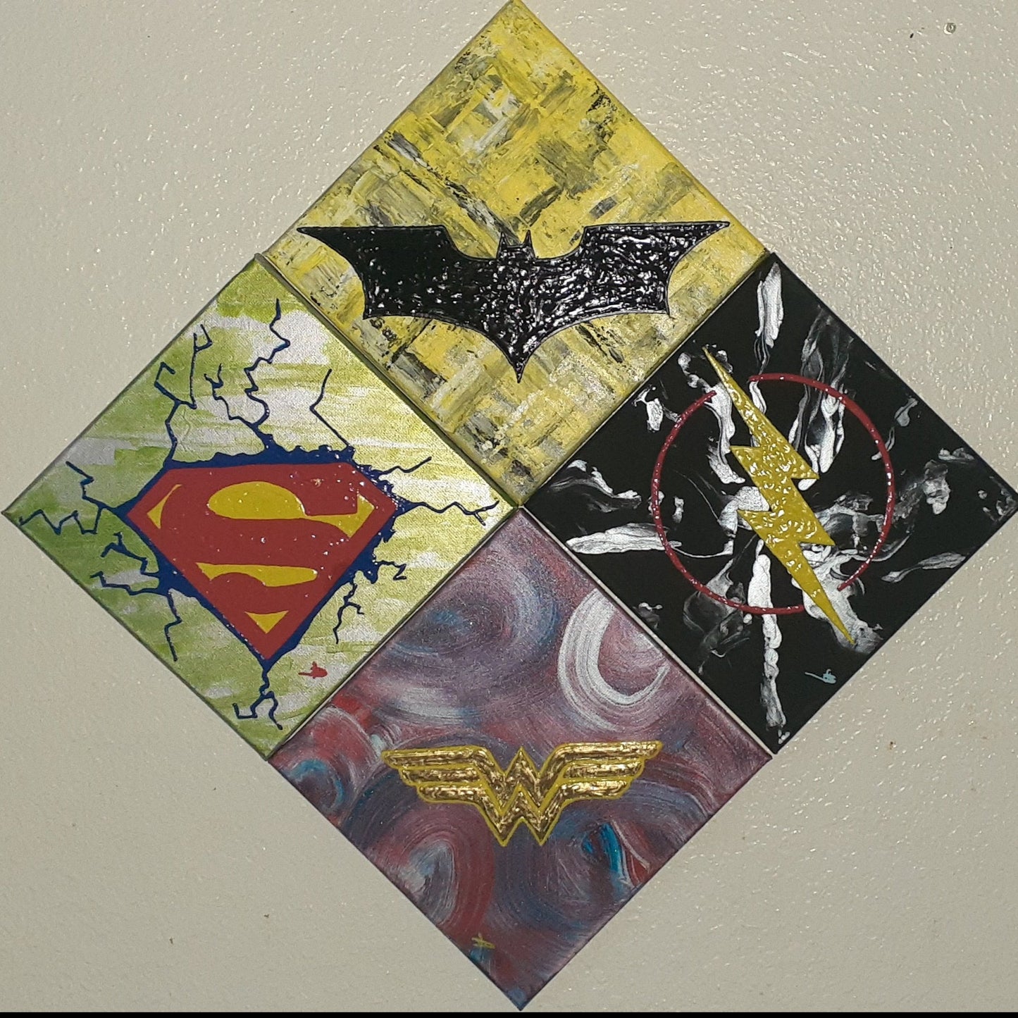 Justice League canvas 4 piece set