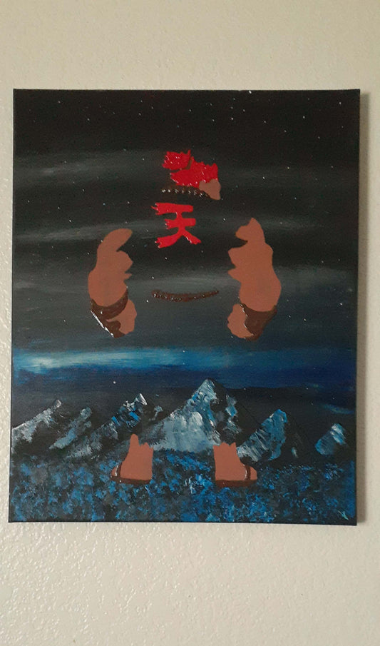 Street Fighter Akuma Custom Canvas Art